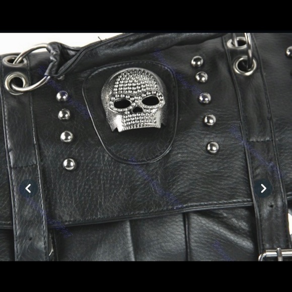 LAST ONE! Skull Brief Case Laptop Bag - Picture 4 of 5